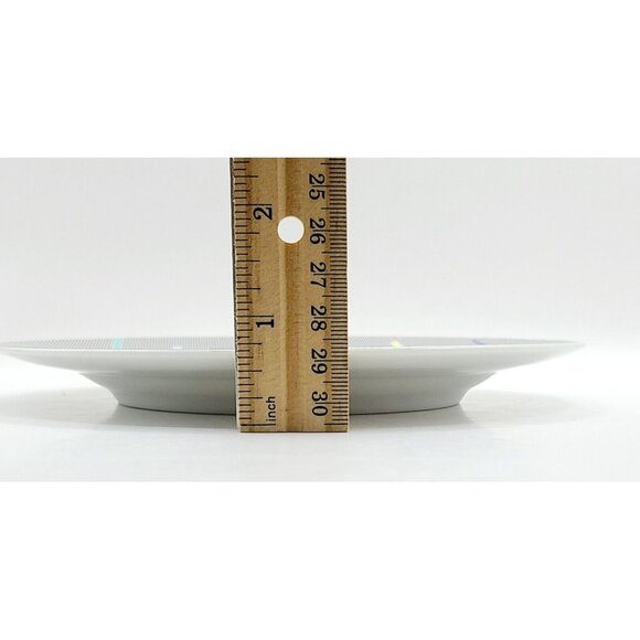 Studio Nova Parade Salad Plate Rad 80's Geometric Black Stripes Design - Picture 8 of 8